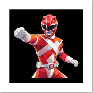 red power ranger Posters and Art